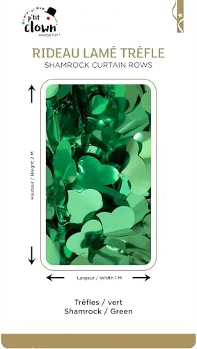 P'tit Clown 23237 tenda trifogli verde 100x200 cm San Patrizio