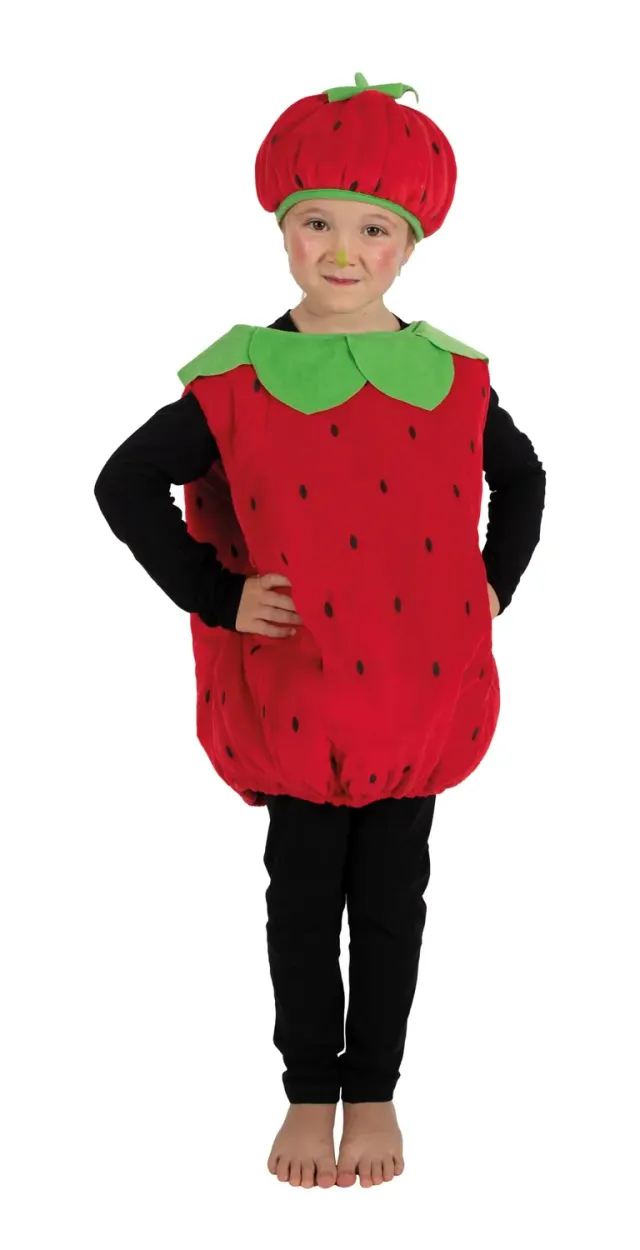 P'tit Clown Fragola costume bambino rosso facile