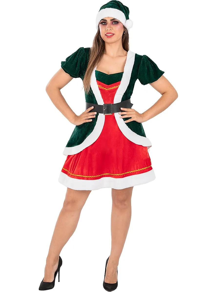 Funidelia Elfa Natalizia Costume Donna M verde sexy