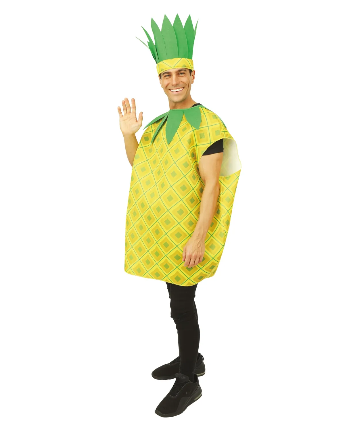 P'tit Clown Fruits Verdure ananas costume adulto taglia unica