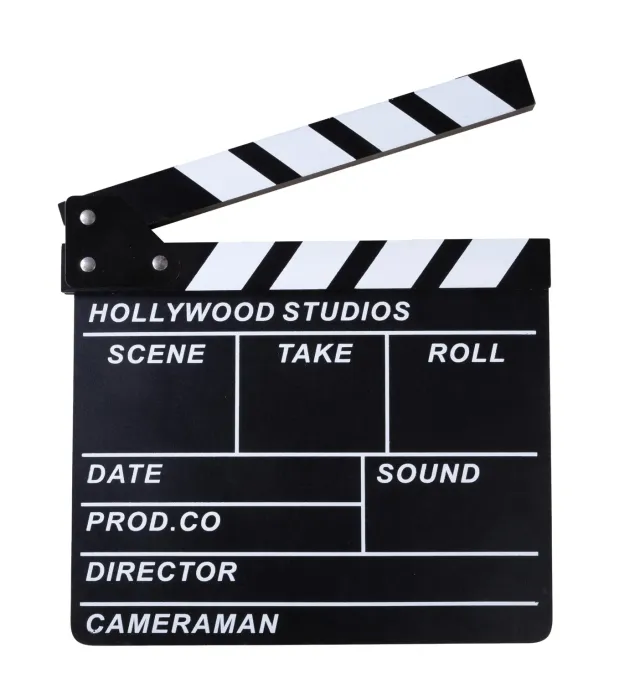 P'tit Clown RE10119 Ciak Cinema Legno 30x26 cm Scritte Bianche