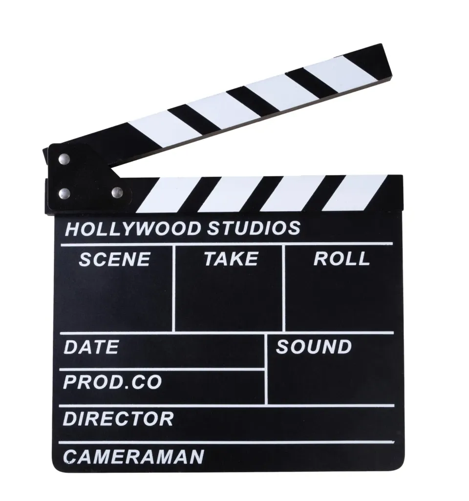 P'tit Clown RE10119 Ciak Cinema Legno 30x26 cm Scritte Bianche