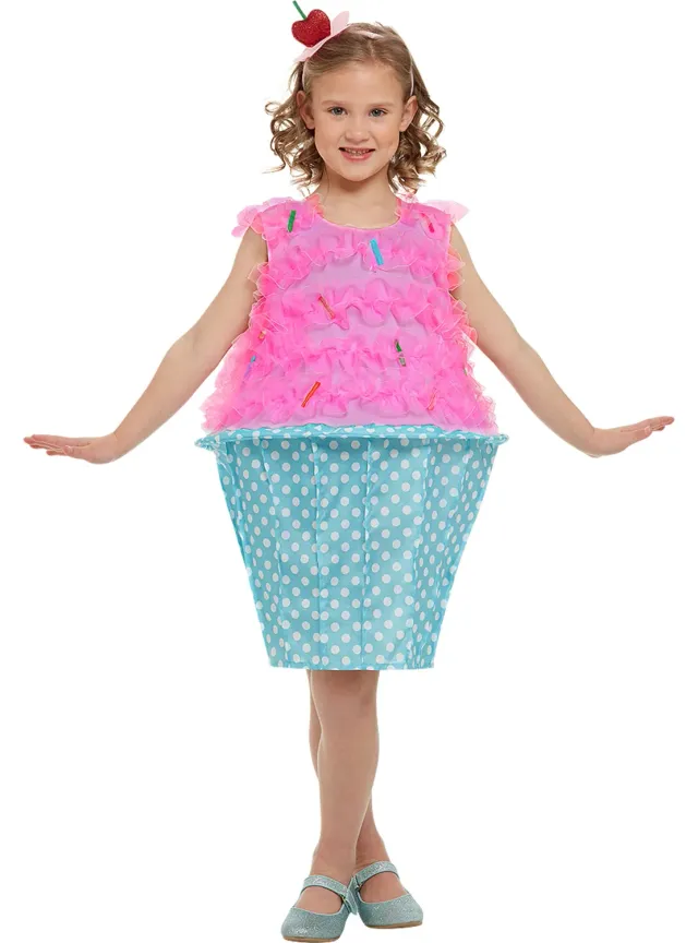 Funidelia Cupcake costume bambina rosa dolce
