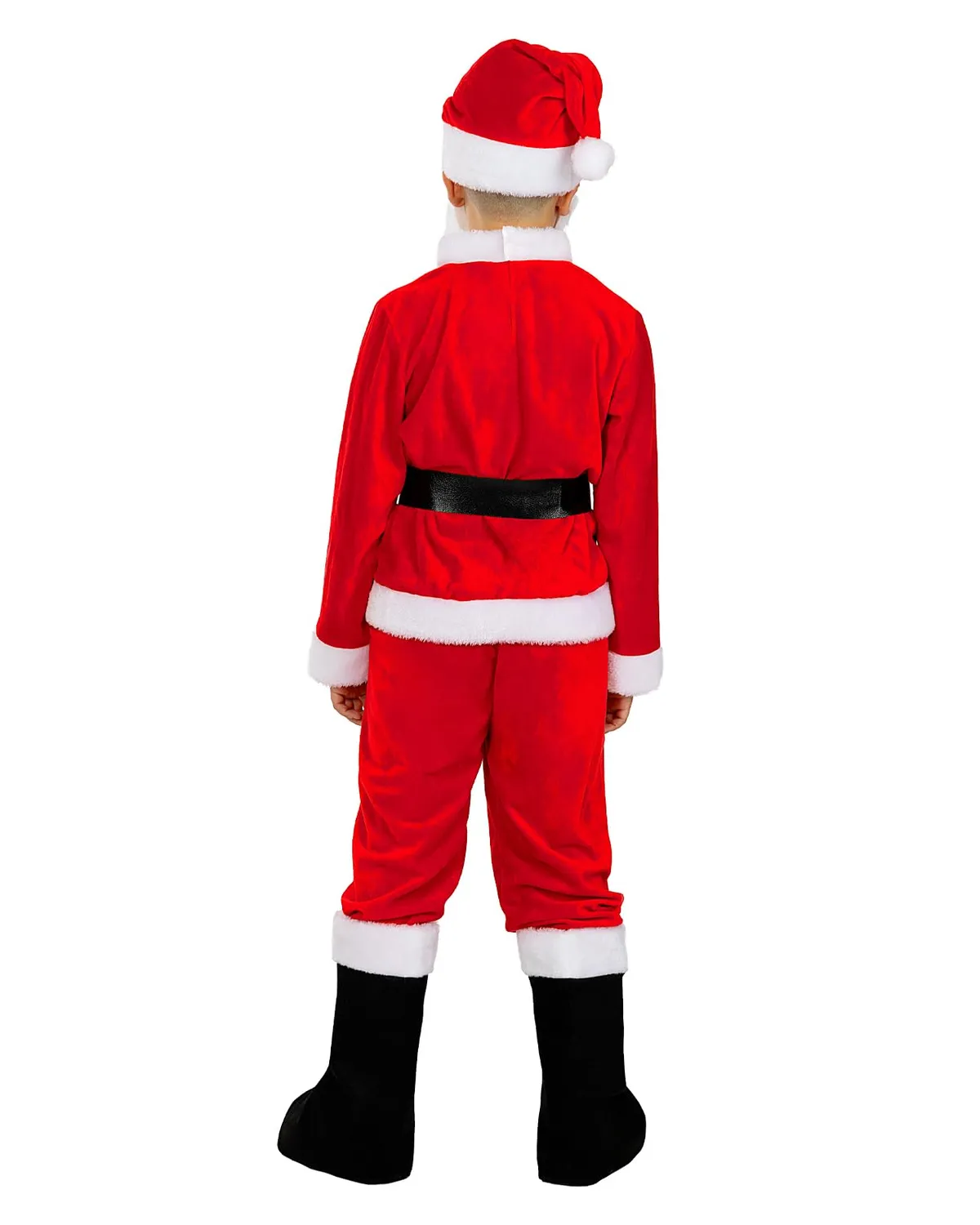 Funidelia Babbo Natale Deluxe costume bambino 5-6 anni con barba