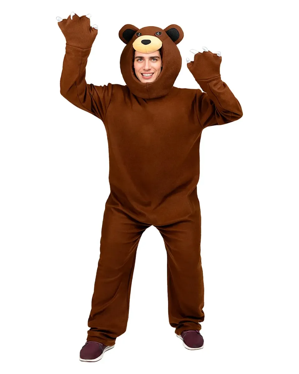 Funidelia Orso Bruno costume adulto L-XL marrone