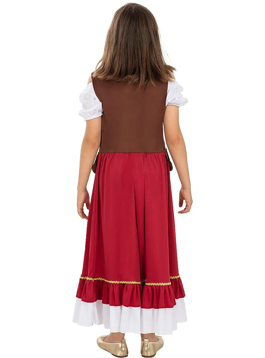 Funidelia Locandiera Medievale Classico costume bambina marrone