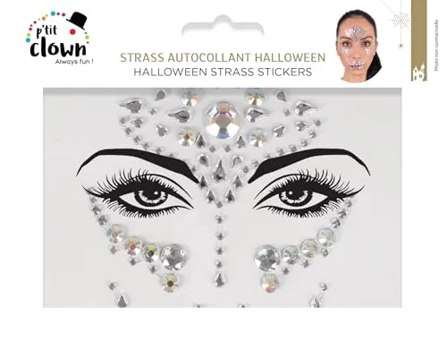 P'tit Clown Halloween III strass adesivi viso modello casuale