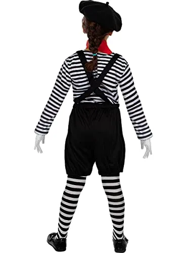 Funidelia Mimo costume bambina 5-6 anni nero circo