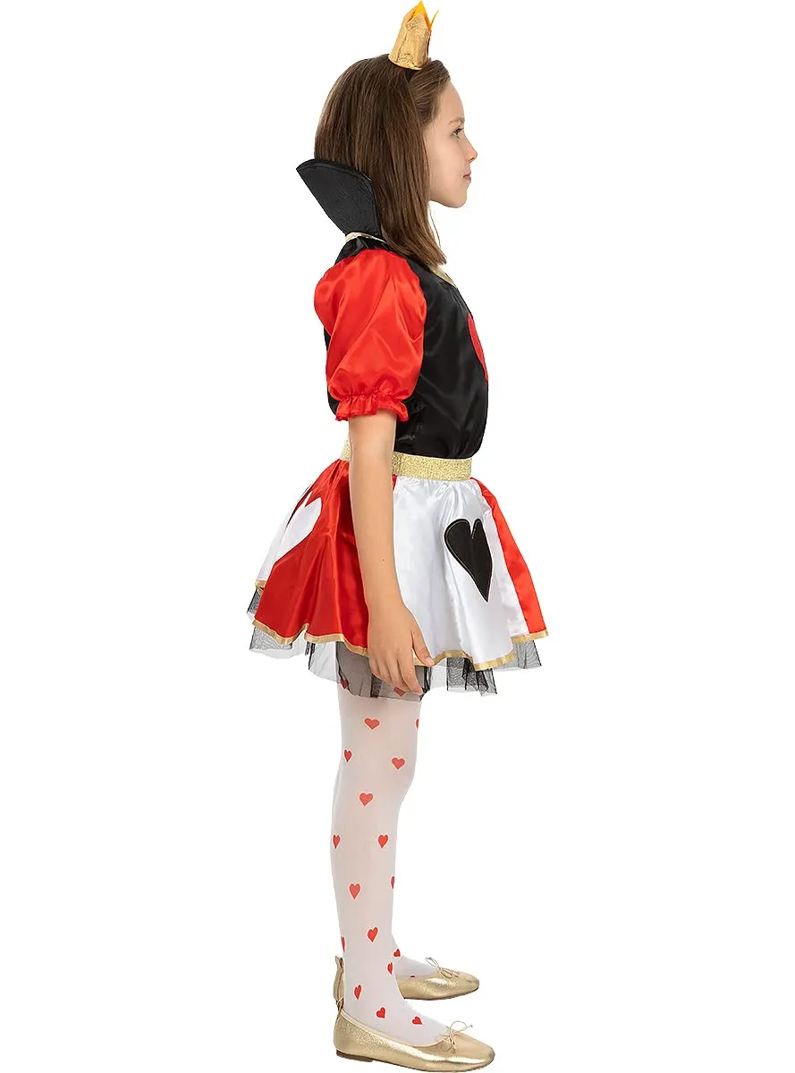 Funidelia Regina di Cuori costume bambina 3-4 anni rosso