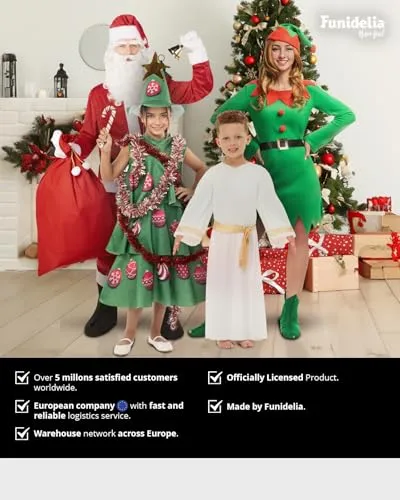 Funidelia Santa Claus Barba Babbo Natale rossa