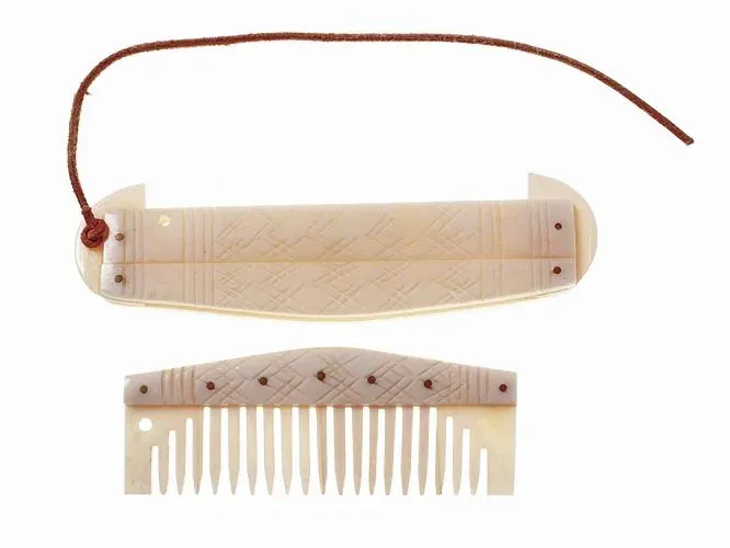 La Bottega di Merlino Pettine osso storico 13 cm