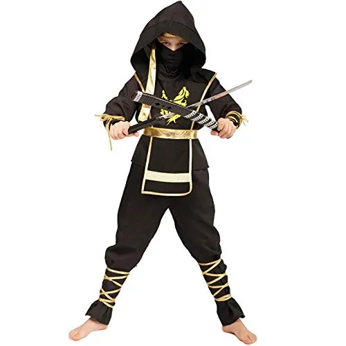 SEA HARE Ninja Power costume samurai ninja bambino 7-9 anni