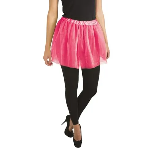 P'tit Clown tutù tulle adulto rosa fucsia 40 cm