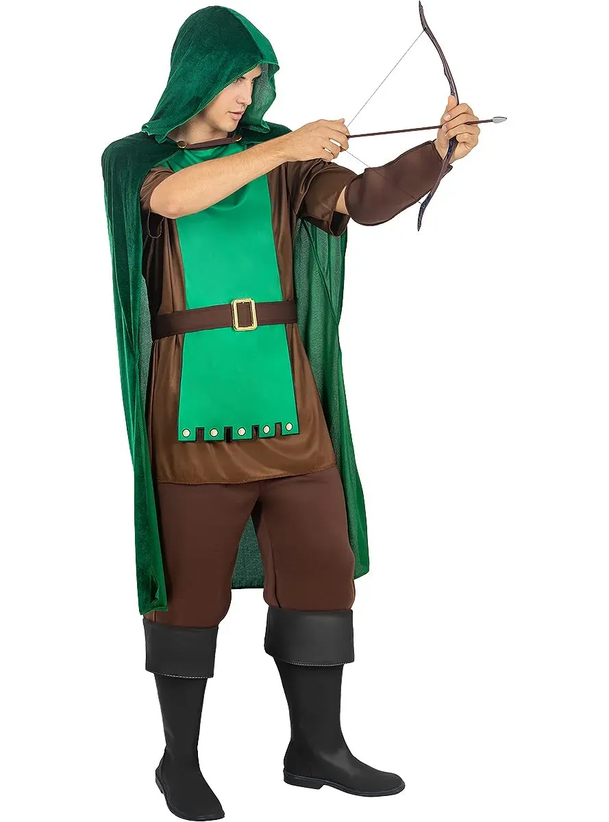 Funidelia Robin arciere costume uomo taglia M verde