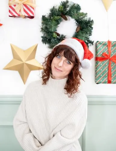 P'tit Clown Cappello Babbo Natale Adulto Luminoso con Stelline