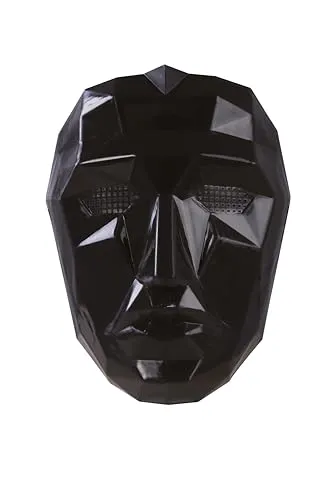 P'tit Clown maschera viso origami nera adulto