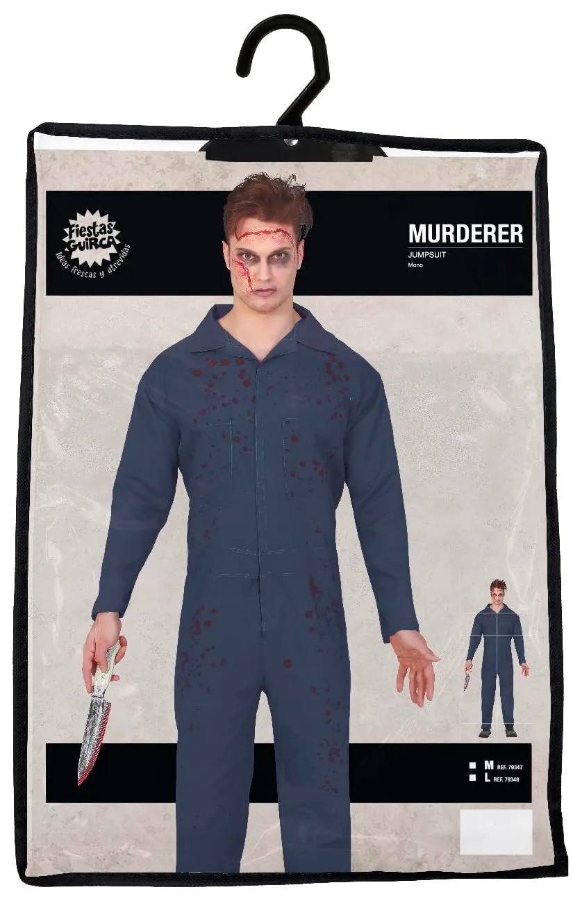 Fiestas Guirca Assassino Costume Uomo con Cappuccio