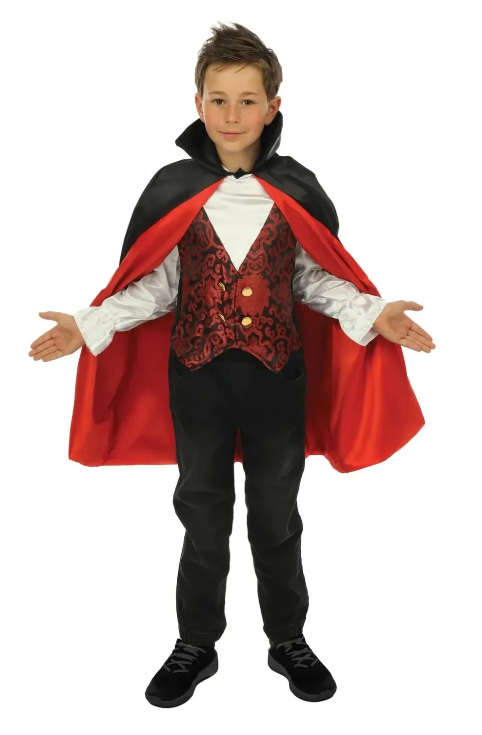 P'tit Clown Costume Vampiro Bambino con Mantello 128-140