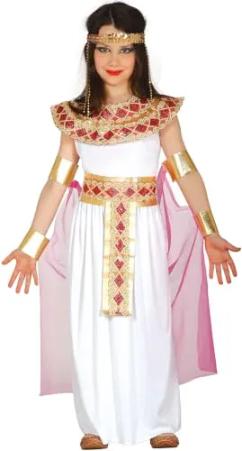 Guirca Egiziana costume bambina 10-12 anni bianco oro