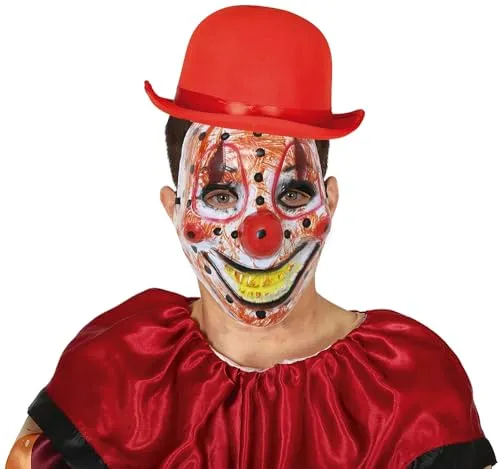 Fiestas Guirca maschera pagliaccio clown cattivo PVC adulto