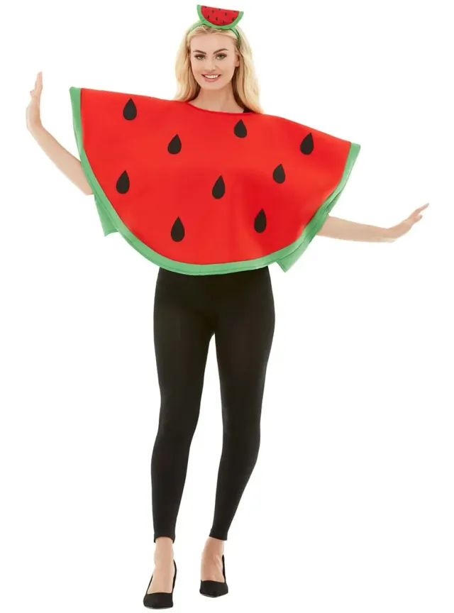Funidelia Costume da Anguria Standard Rosso Unisex