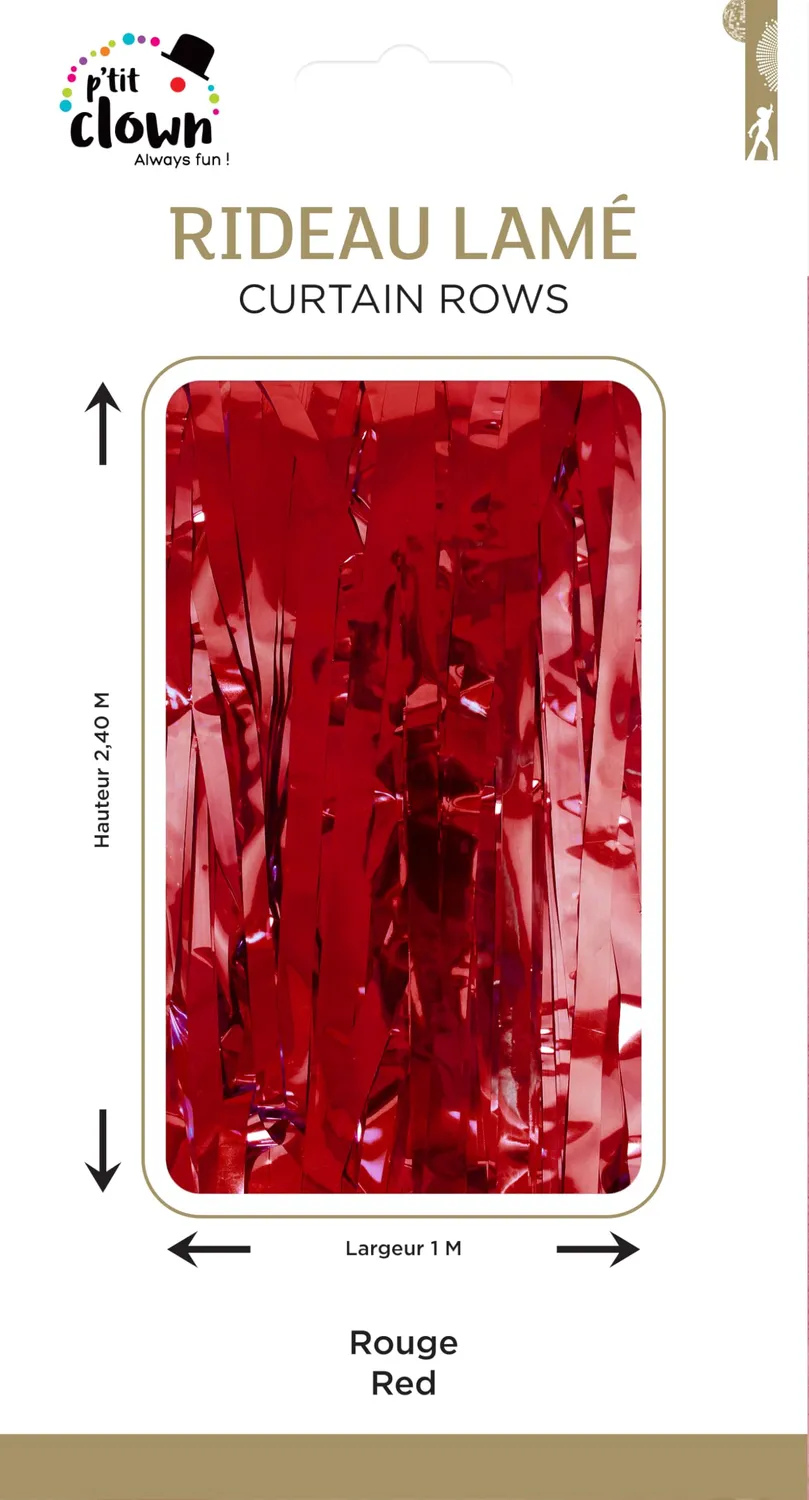 P'tit Clown 87023 tenda decorazione righe rosse