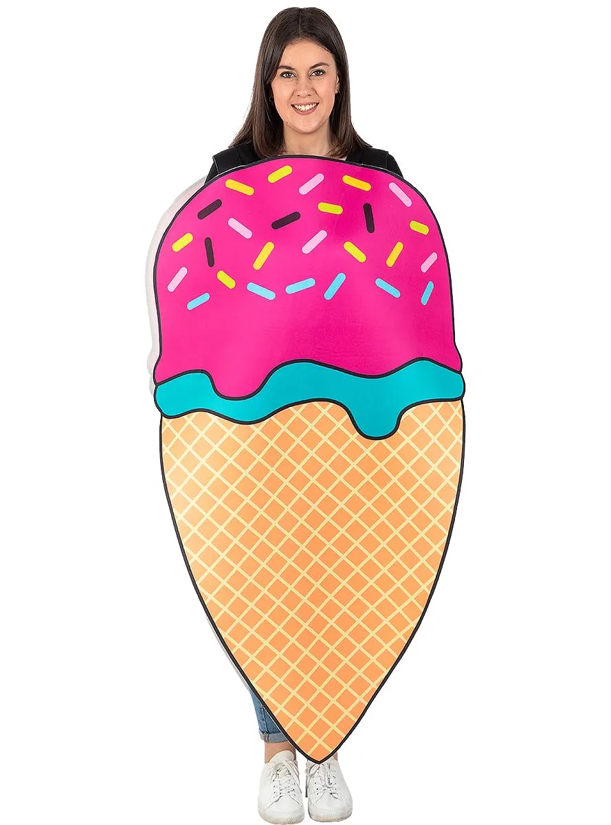 Funidelia Gelato Costume Cibo Unisex Taglia Unica marrone