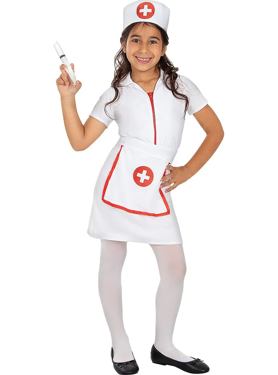 Funidelia Costume infermiera bambina 10-12 anni azzurro