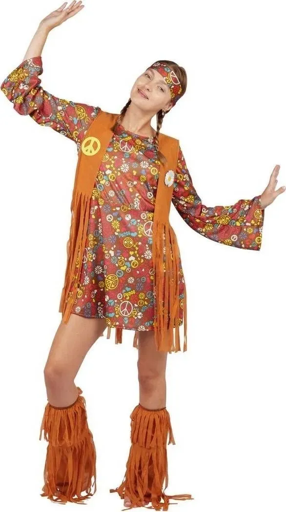 P'tit Clown Re21111 costume hippie donna L/XL