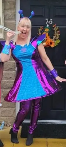 Smiffys Alien Lady 51041 costume aliena viola taglia M