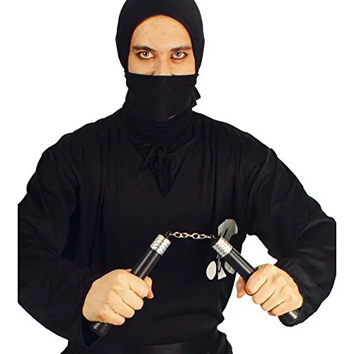 Fiestas Guirca Nunchaku ninja nero 18 cm accessorio costume