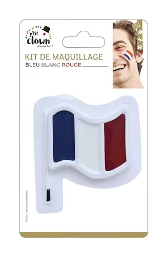 P'tit Clown 22387 kit trucco blu bianco rosso bandiera Francia