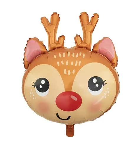 P'tit Clown Petit Rene Palloncino Alluminio Renna 55 cm