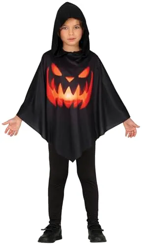 Fiestas Guirca Poncho Zucca costume bambini nero Halloween