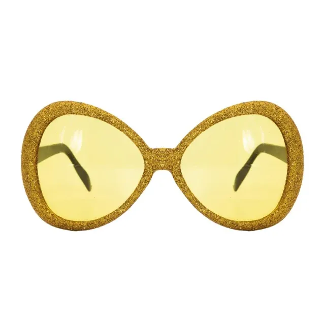 P'tit Clown Occhiali Disco Glitter accessorio oro plastica