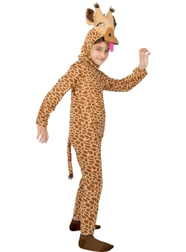 Funidelia Giraffa costume bambino 10-12 anni marrone