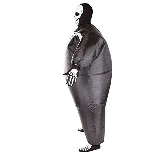 Bodysocks Scheletro costume gonfiabile adulti con maschera