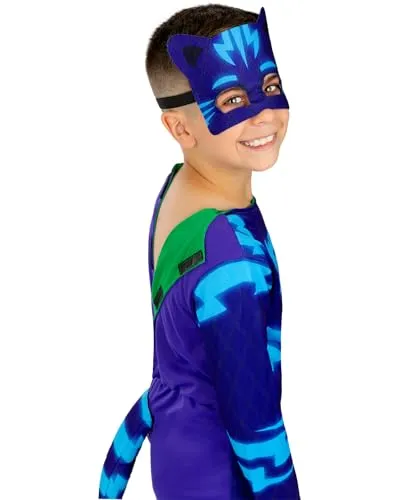 Funidelia PJ Masks Gattoboy Geco Reversibile Costume 3-4 Anni Blu