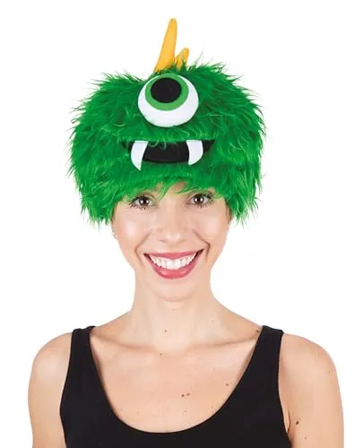 P'tit Clown re22945 cappello mostro ciclope verde