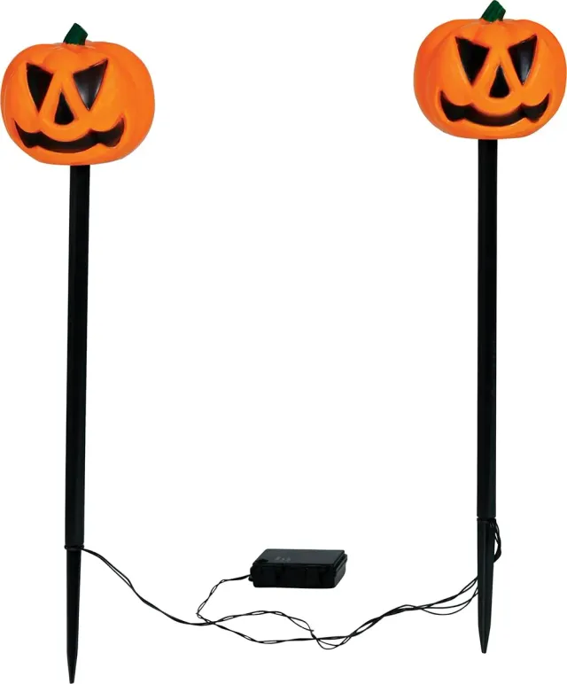Fiestas Guirca Zucca lanterne giardino 50 cm 2 pezzi arancione