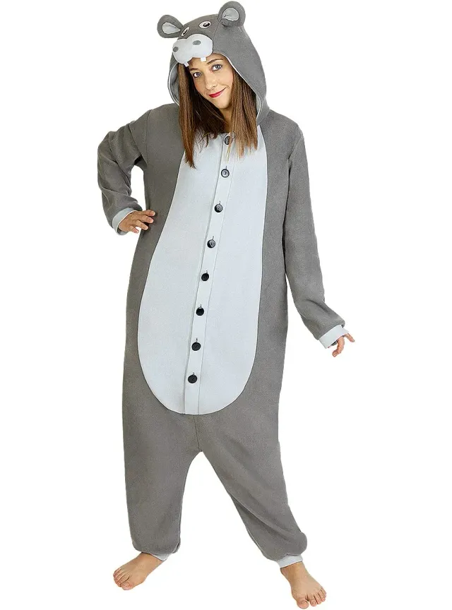 Funidelia Ippopotamo onesie costume adulto multicolore animali