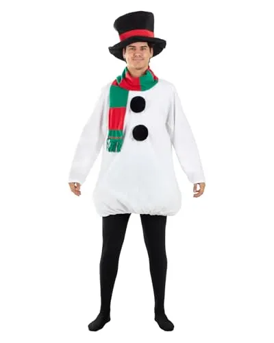 Funidelia Costume da Pupazzo di Neve Uomo Bianco S-M