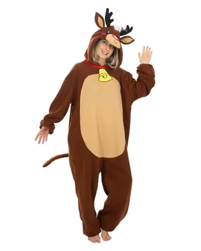 Funidelia Costume da Renna Uomo M-L Natalizio