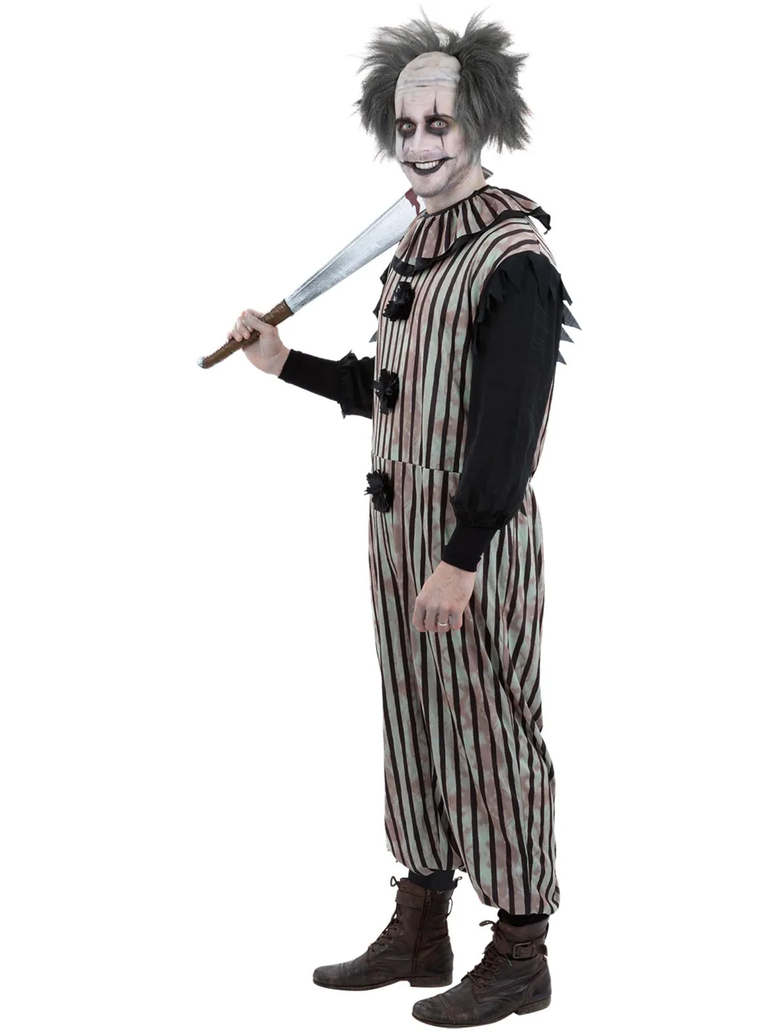 Smiffys Dark Vintage Clown costume pagliaccio M uomo horror