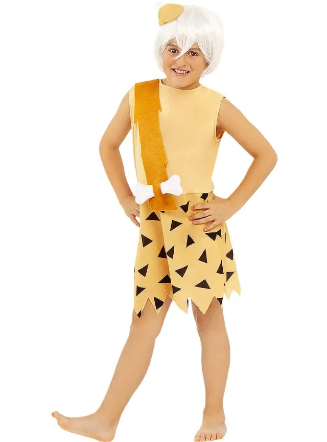 Funidelia Flintstones Bamm-Bamm costume bambino 10-12 anni