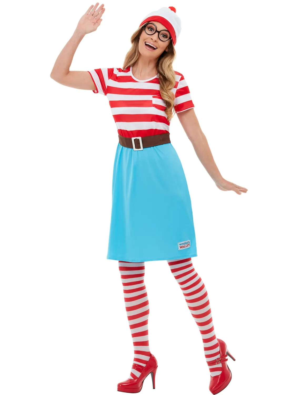 Smiffys Wenda Where's Wally costume donna rosso Small