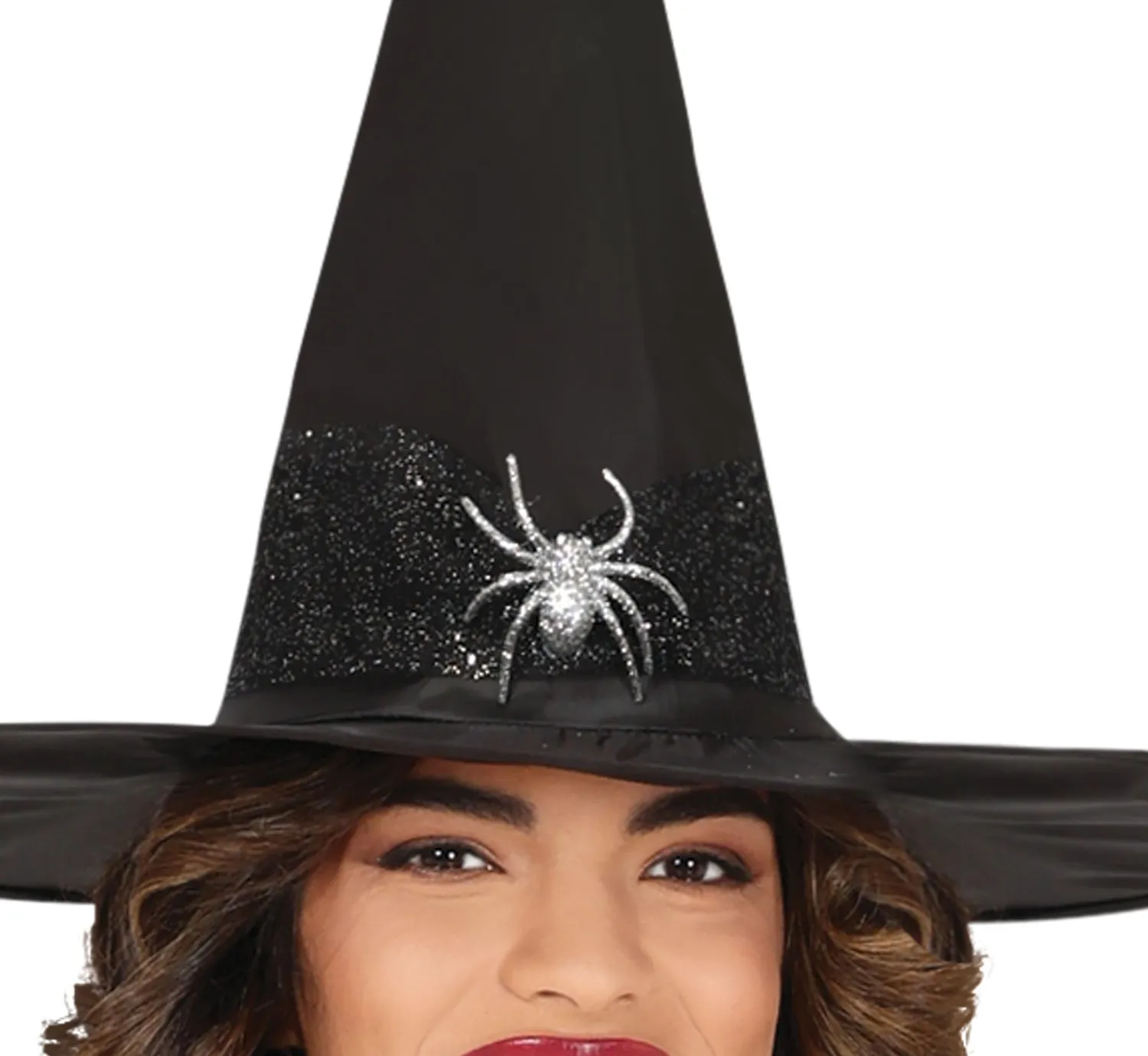 Guirca strega ragno brillante costume donna S nero