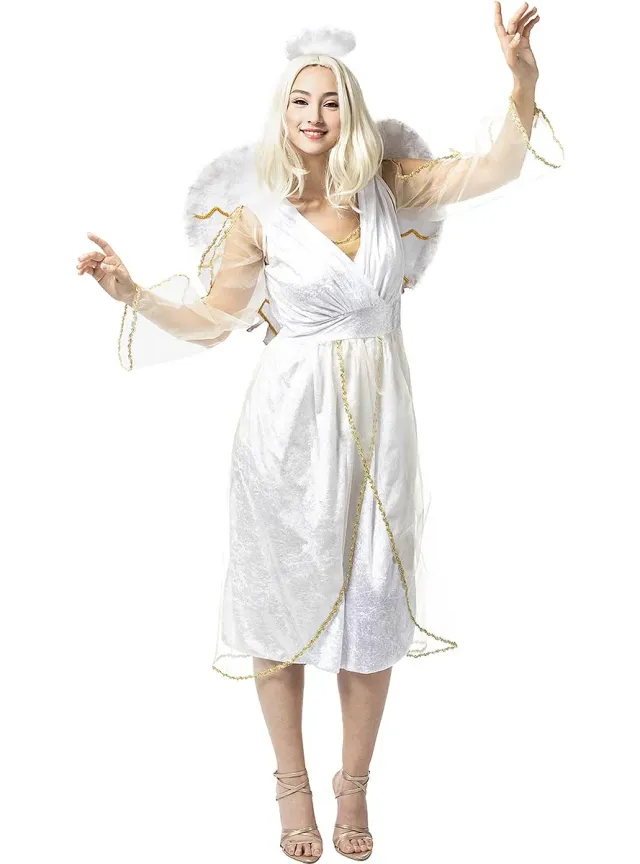 Funidelia Angelo Deluxe Costume Donna M Bianco Natalizio