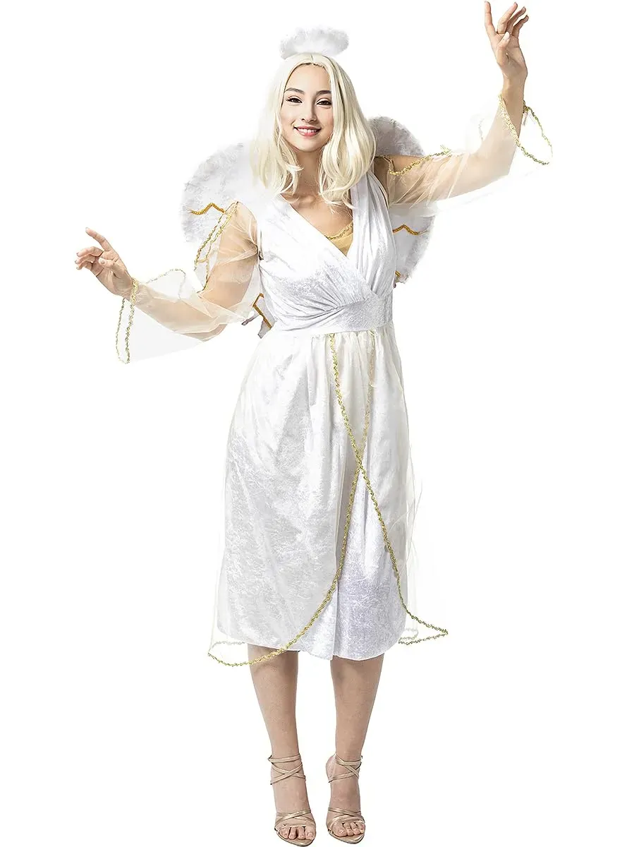 Funidelia Angelo Deluxe Costume Donna M Bianco Natalizio