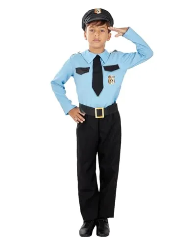 Funidelia Poliziotto costume bambino 5-6 anni nero